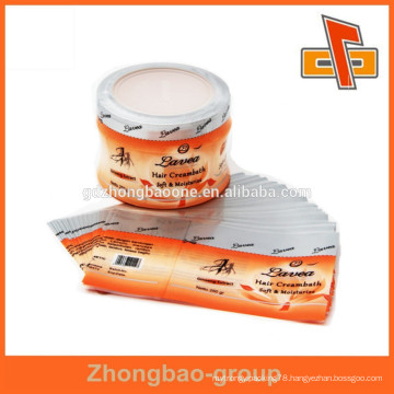 guangzhou factories producting pvc shrink sleeve film for hair care with perforation